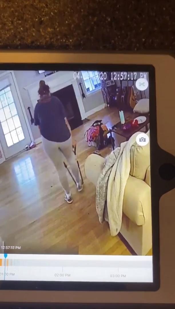 Woman Gets Whacked on Crotch With Resistance Band While Trying to Work