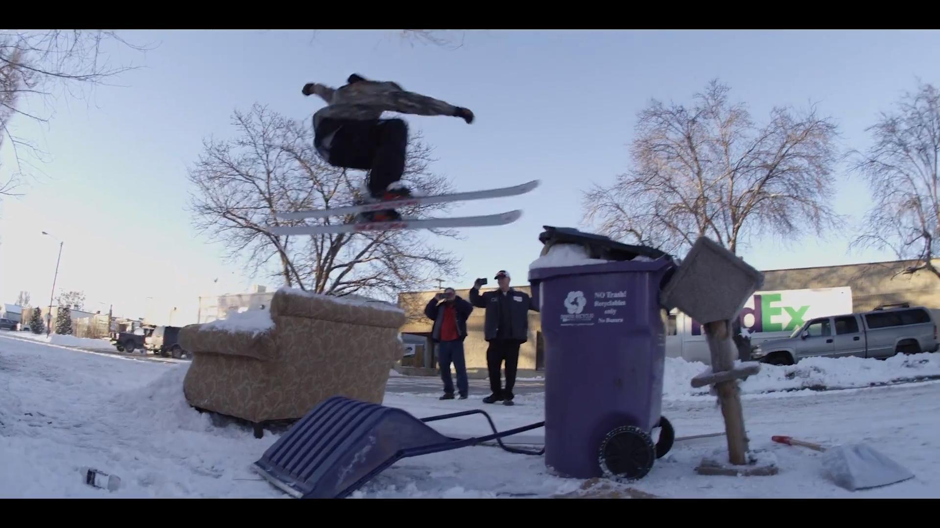 Guy Jumps Over Trash Can While Skiing Jukin Licensing