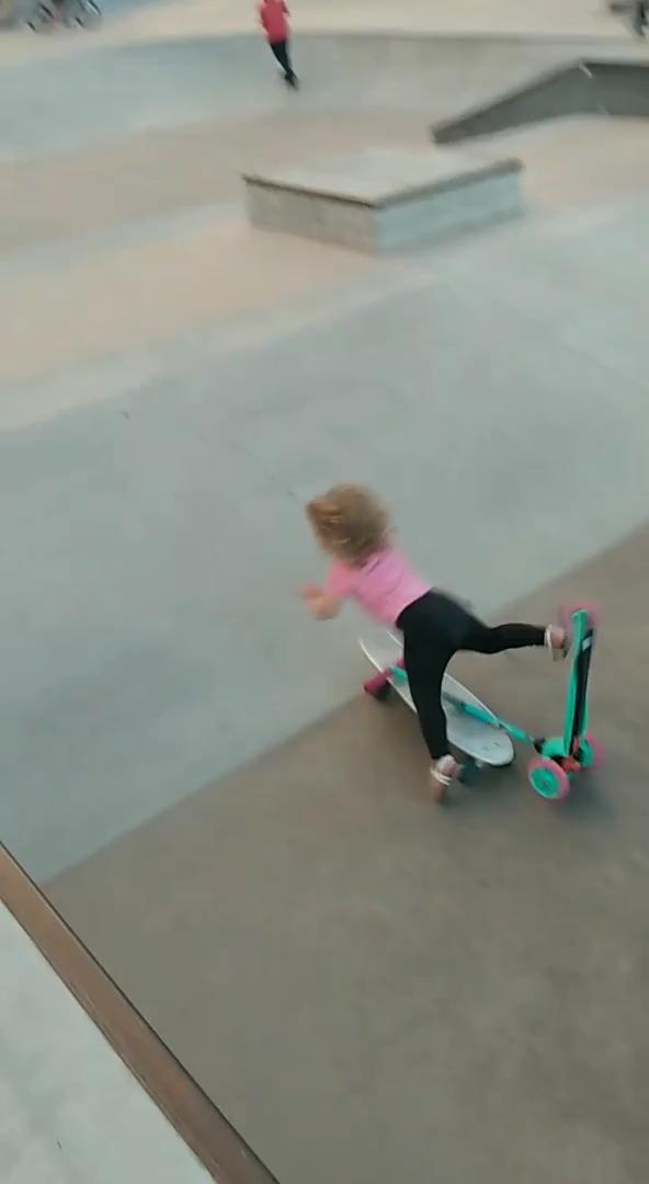 Little Girl Falls Down Ramp on Scooter Jukin Media Inc