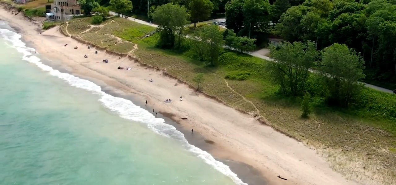 Waves of Water Create Devastation on Shores of Beverly Shores in