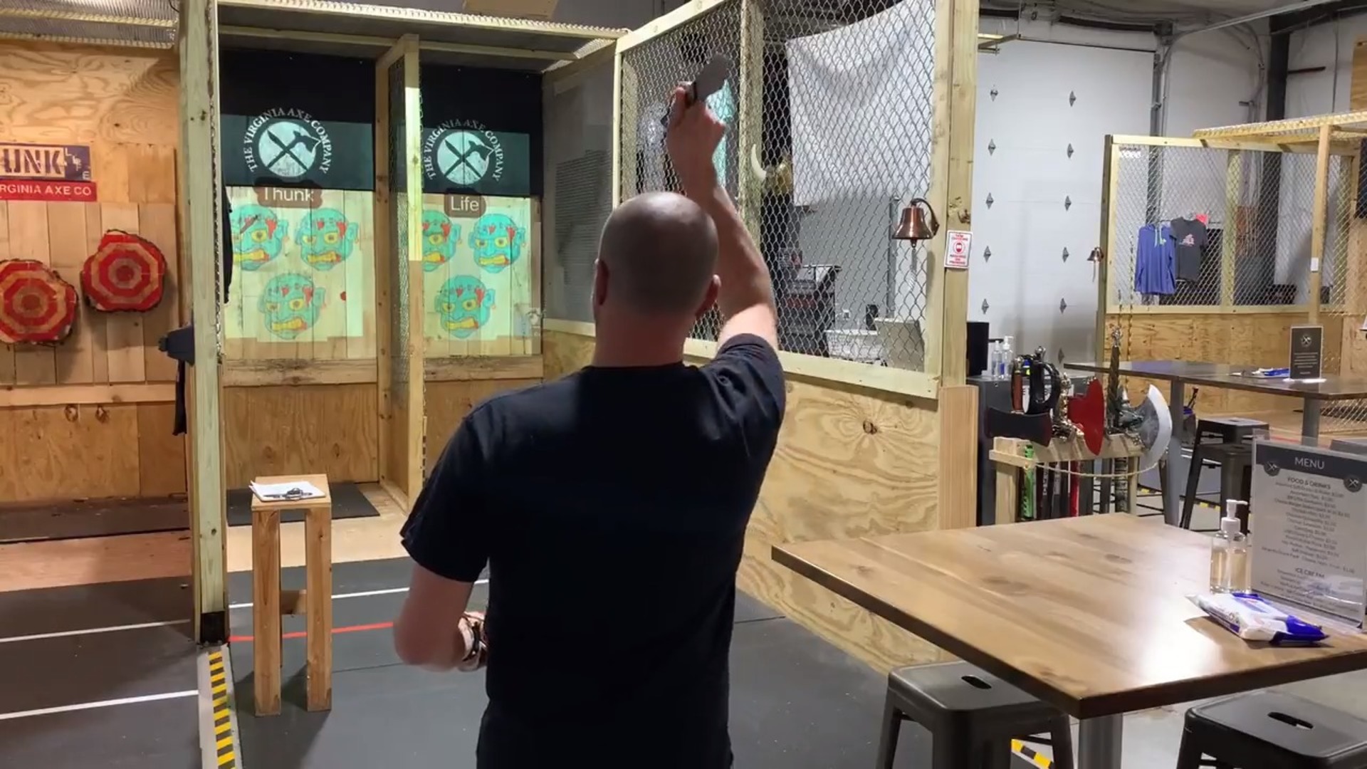 Guy Throws Can Backwards and Pins it Down With Knife in Target Jukin