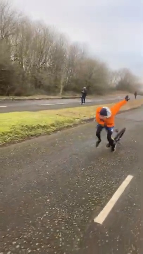 Boy Crashes While Speeding on Unicycle Jukin Licensing