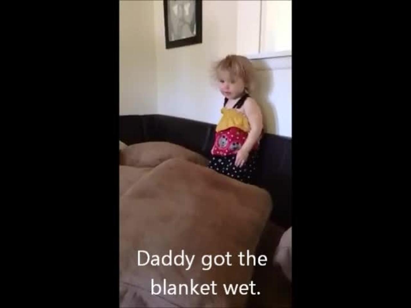 Little Girl has Complaints About Wet Blanket Jukin Licensing