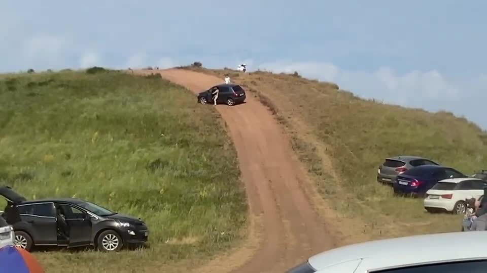 Driverless Car Rolls Down Hillside Jukin Licensing