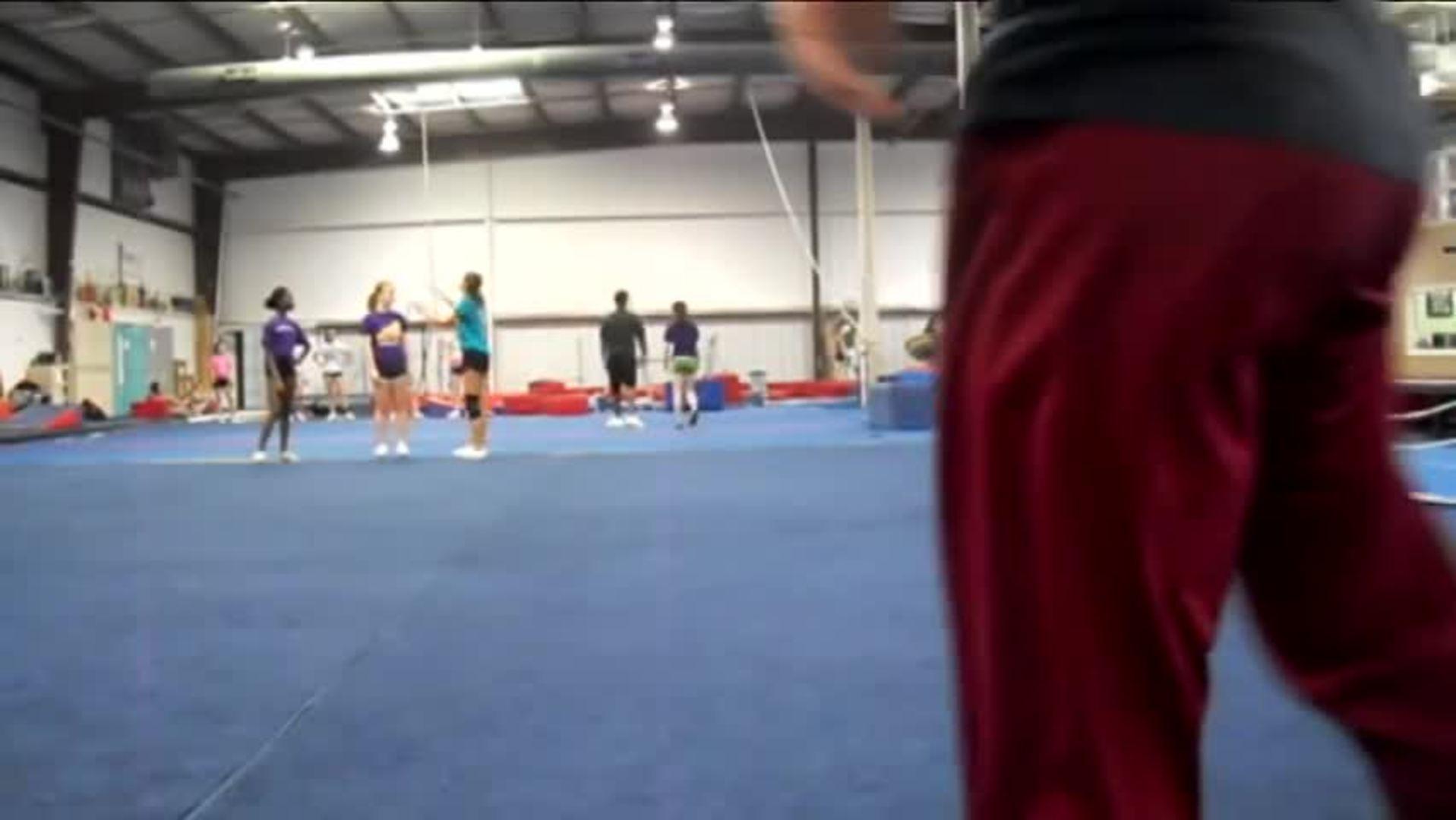 Gymnast Lands on Neck Attempting a Backflip Twist Jukin Licensing