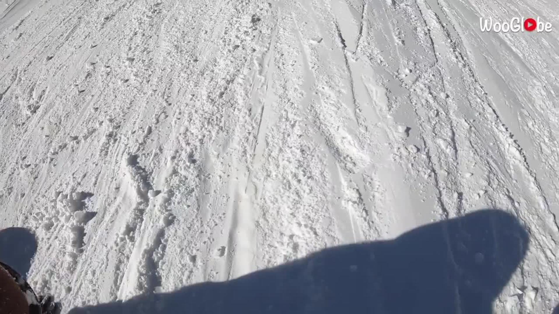 Person Loses Balance and Falls Down While Snowboarding Jukin Licensing