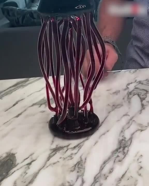 Glassblower Gifts JellyfishShaped Wine Decanter Made By Him To