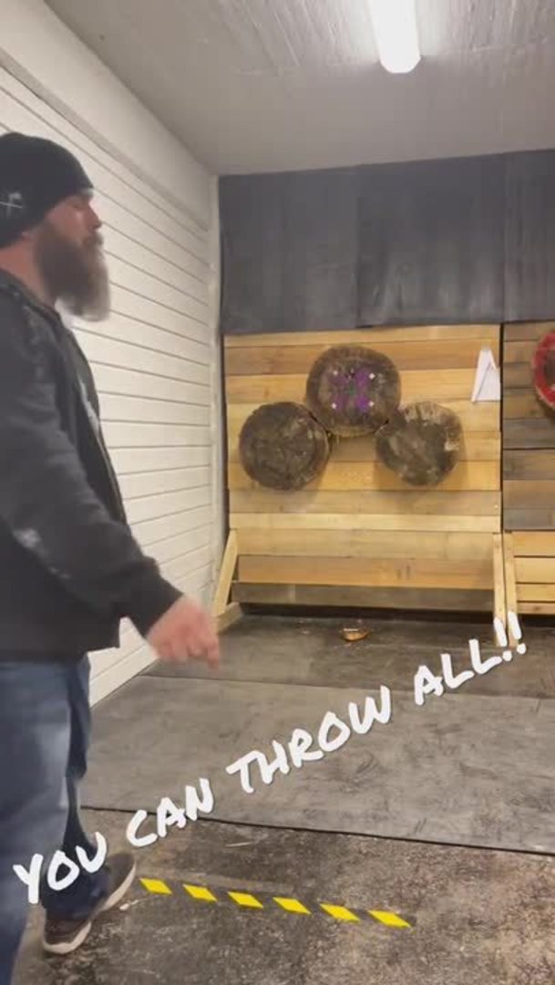 Man Throws Scissors and Sticks It on the Target Jukin Licensing