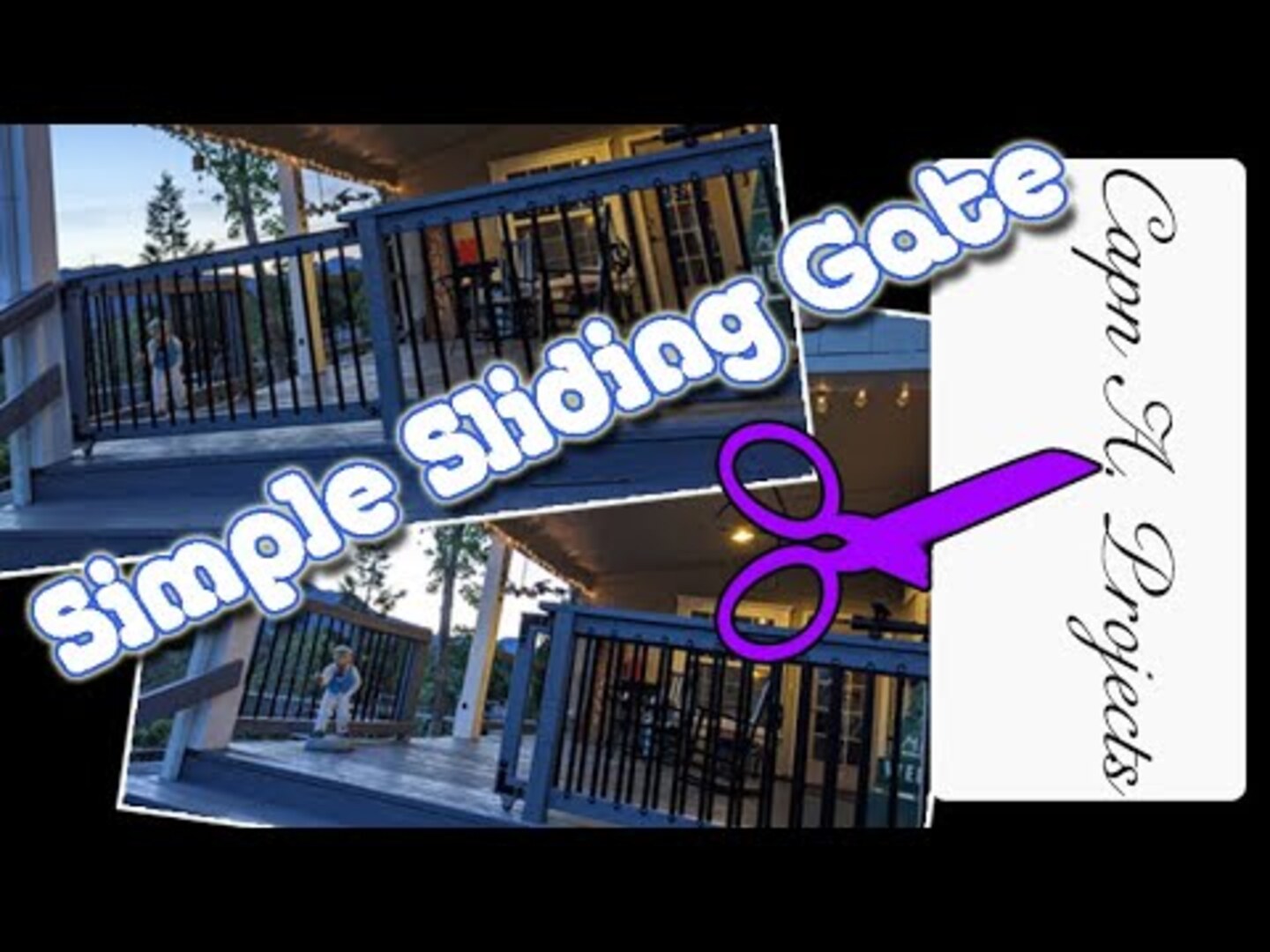 Guy Shows How to Build an Easy Sliding Porch Gate Jukin Licensing