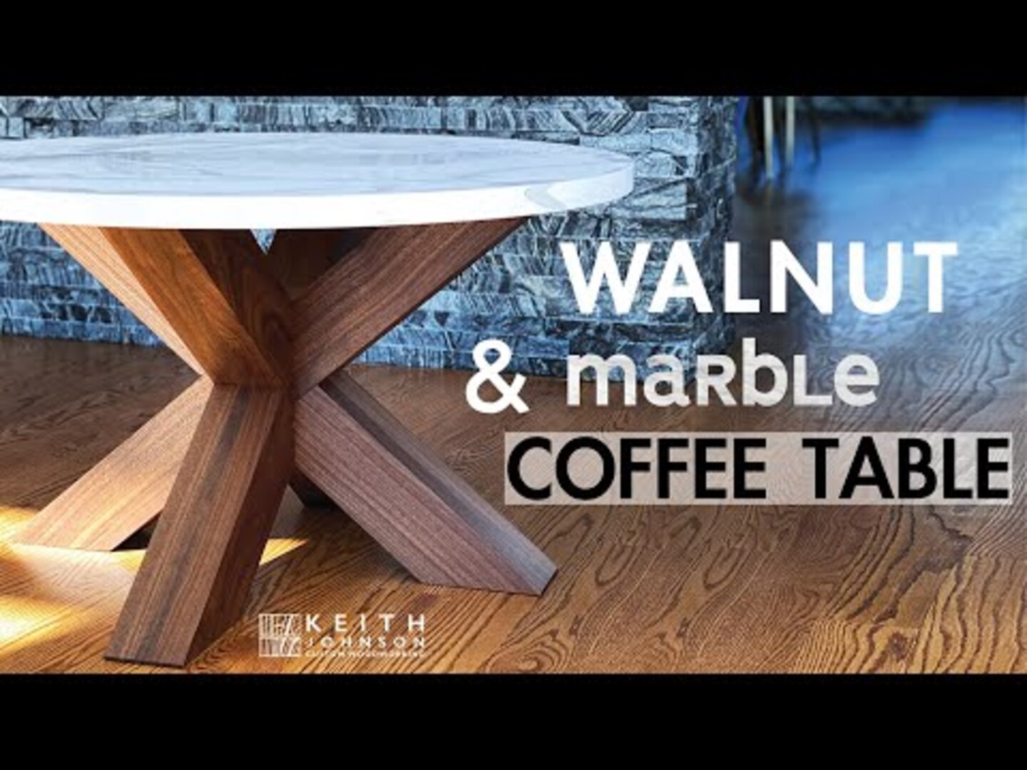 Carpenter Makes Unique X Shaped Coffee Table Base Using Walnut Jukin Licensing