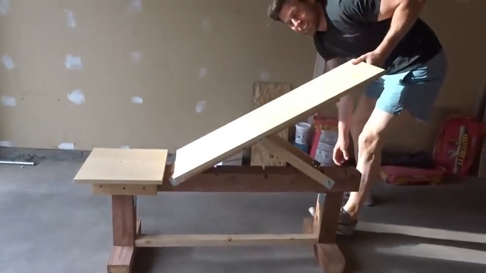 Guy Creates DIY Adjustable Weight Bench From Scratch Jukin Licensing