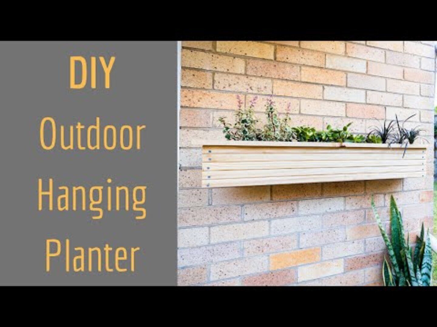 Carpenter Builds Outdoor Hanging Planter Boxes Using Decking Boards