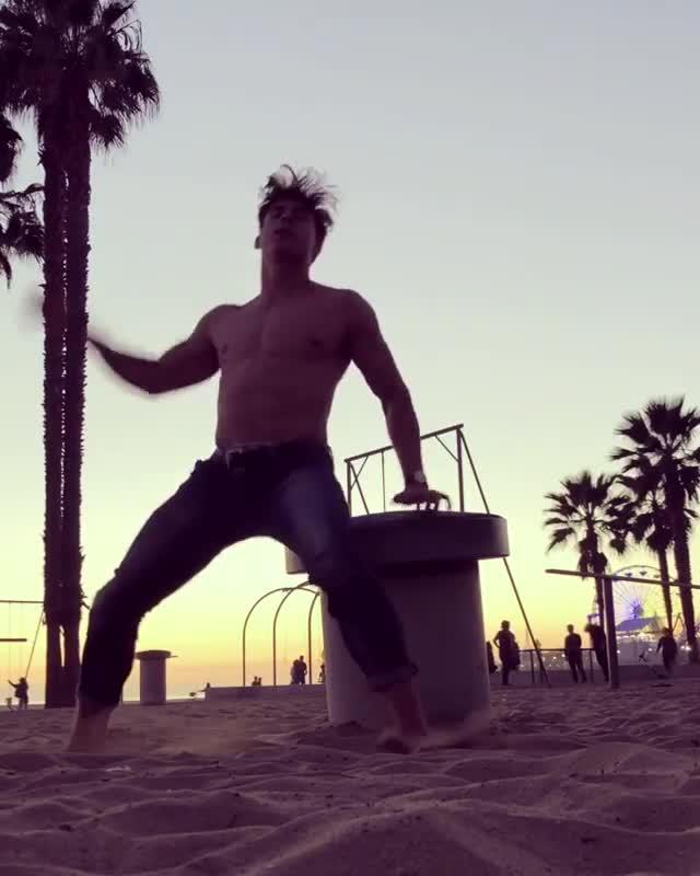 Gymnast Performs Pommel Horse Tricks on Beach Jukin Licensing