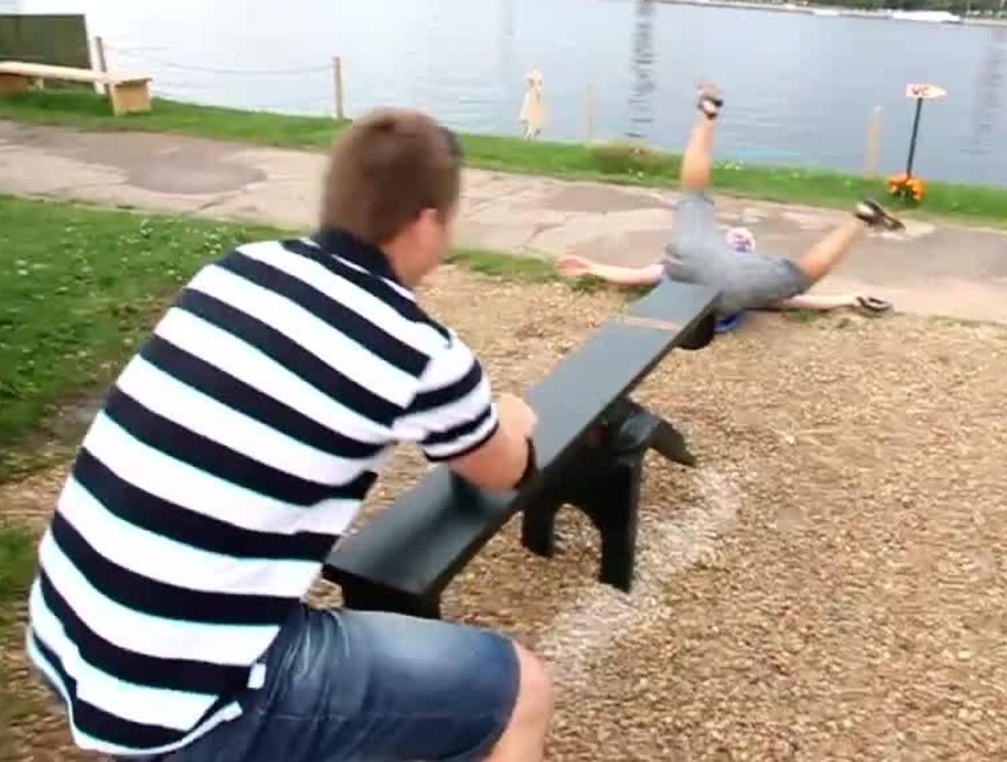 Spinning Teeter Totter Fail Jukin Licensing