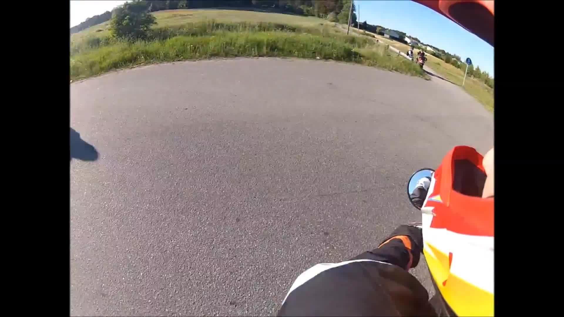 Motorcyclist Doing Wheelie Hits Other Rider Jukin Licensing