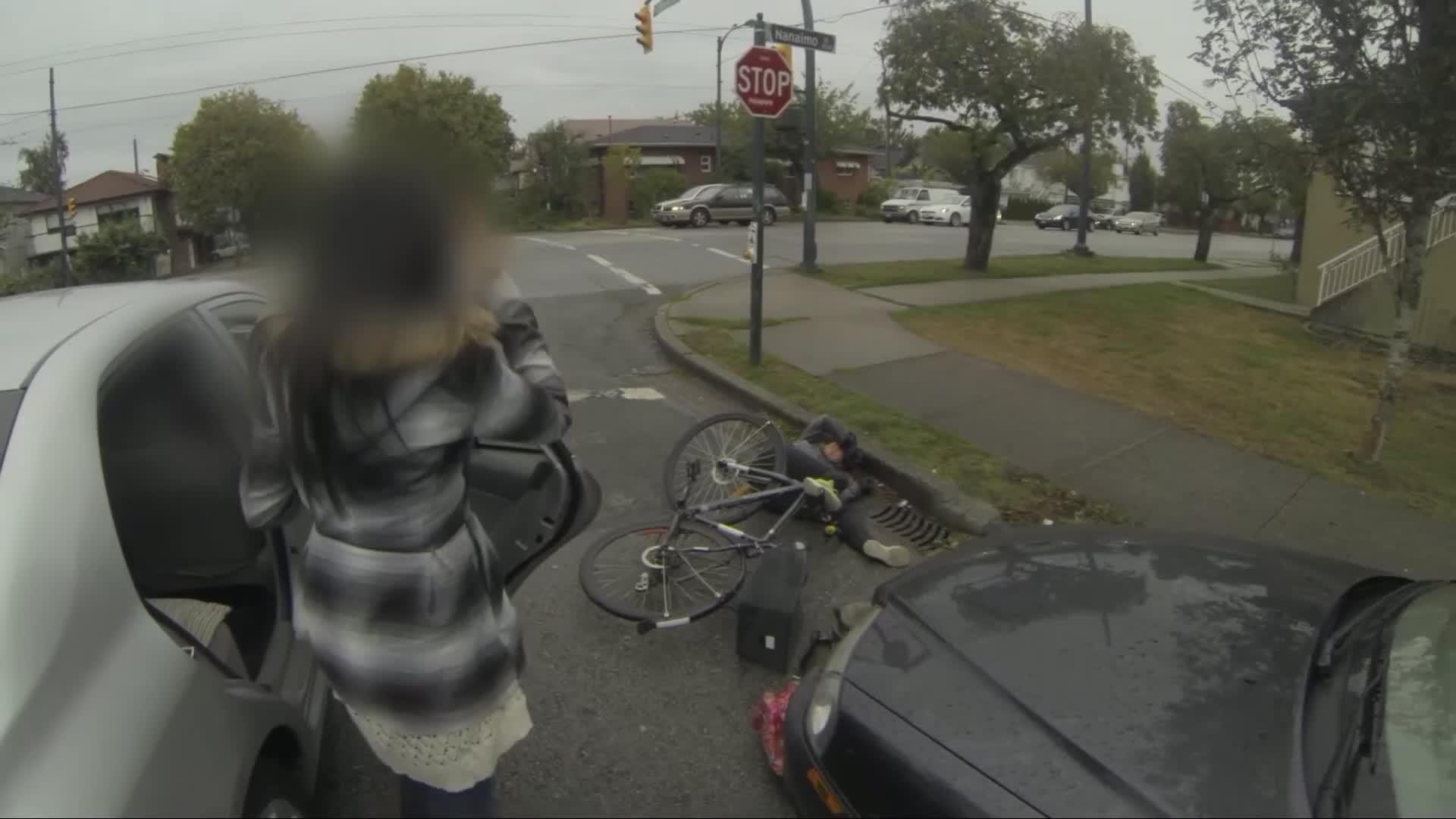 Car Passenger Opens Door on Cyclist Jukin Licensing