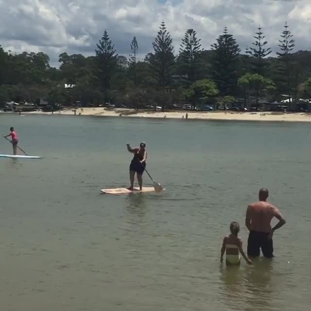 Woman Falls Off Paddle Board Jukin Licensing