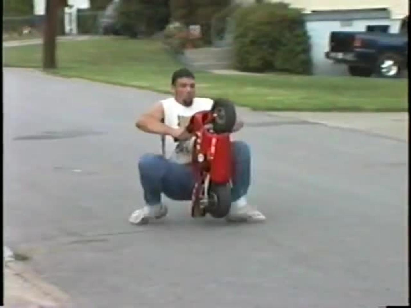 Mini Motorcycle Wheelie Fail Jukin Licensing