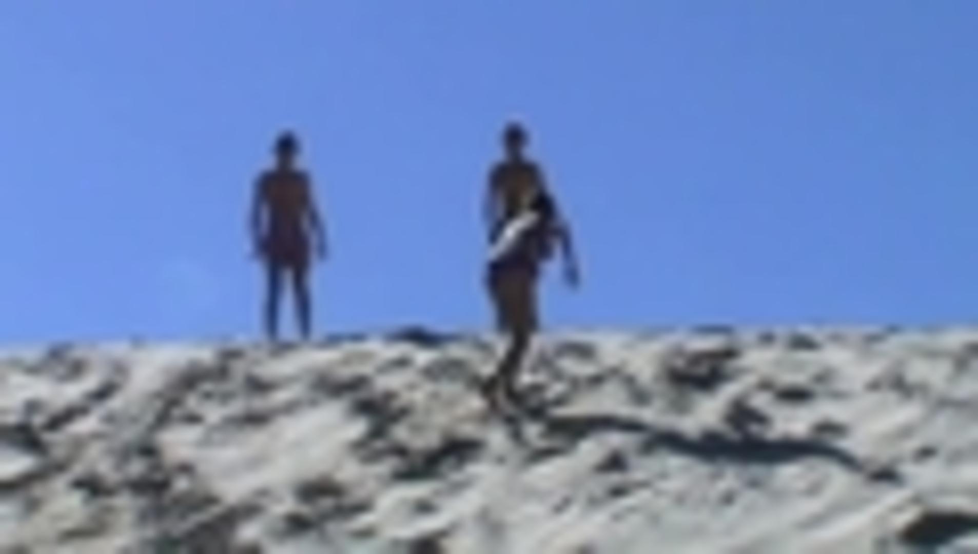 Downhill Sand Dune Run Faceplant into Water Jukin Licensing