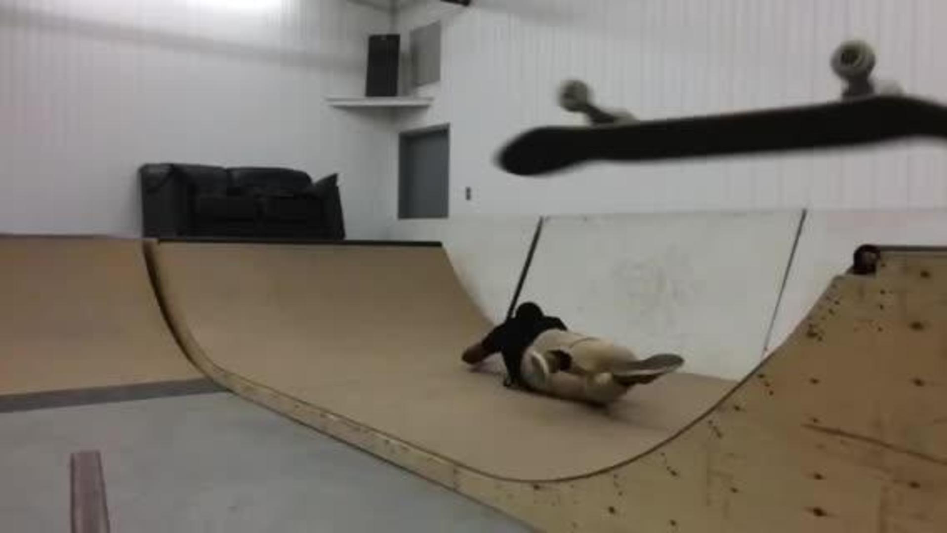 Skateboarding Crash Loses Board and Hits Cameraman Jukin Licensing