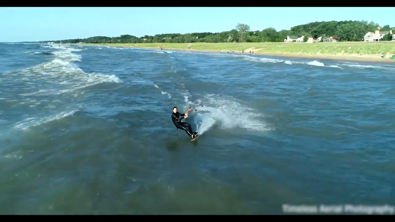 Guy Goes Kitesurfing in Lake Michigan Jukin Licensing