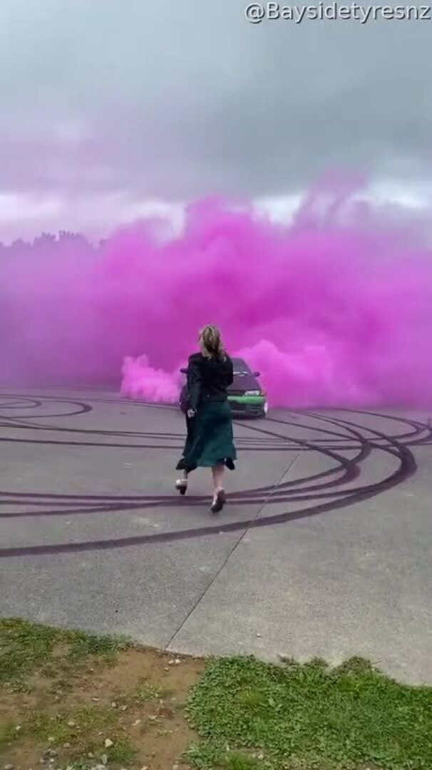 Car Tire Burnout Gender Reveal Jukin Licensing