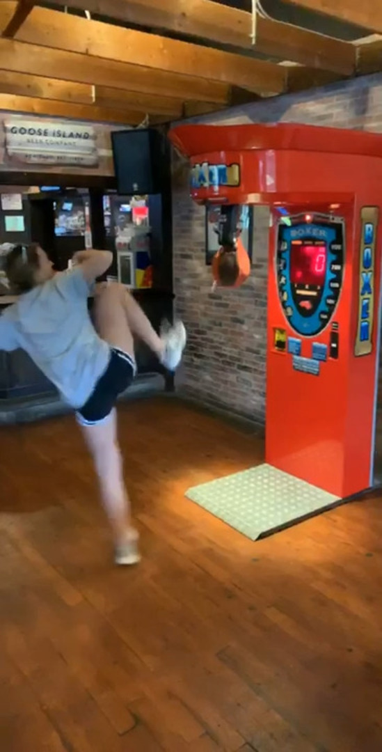 Why You Shouldn't Try to Kick Punching Bag | Jukin Licensing