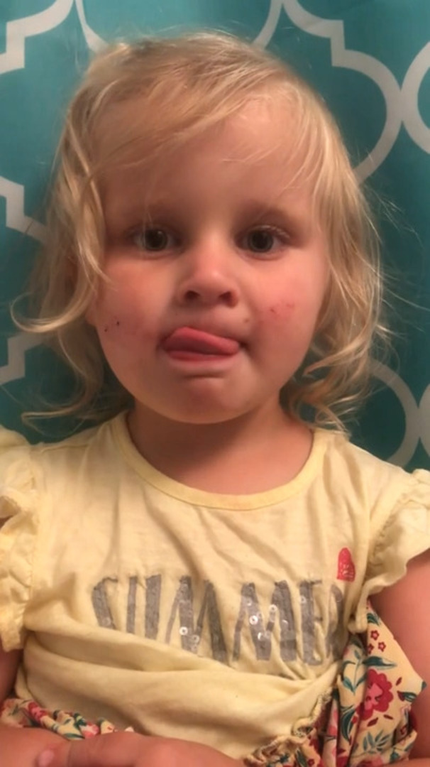 Toddler Denies Eating Blueberries But Her Face Says it All Jukin Licensing