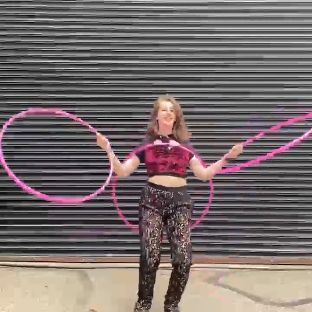 Girl Executes Impressive Juggling Tricks With Hoops Jukin Licensing