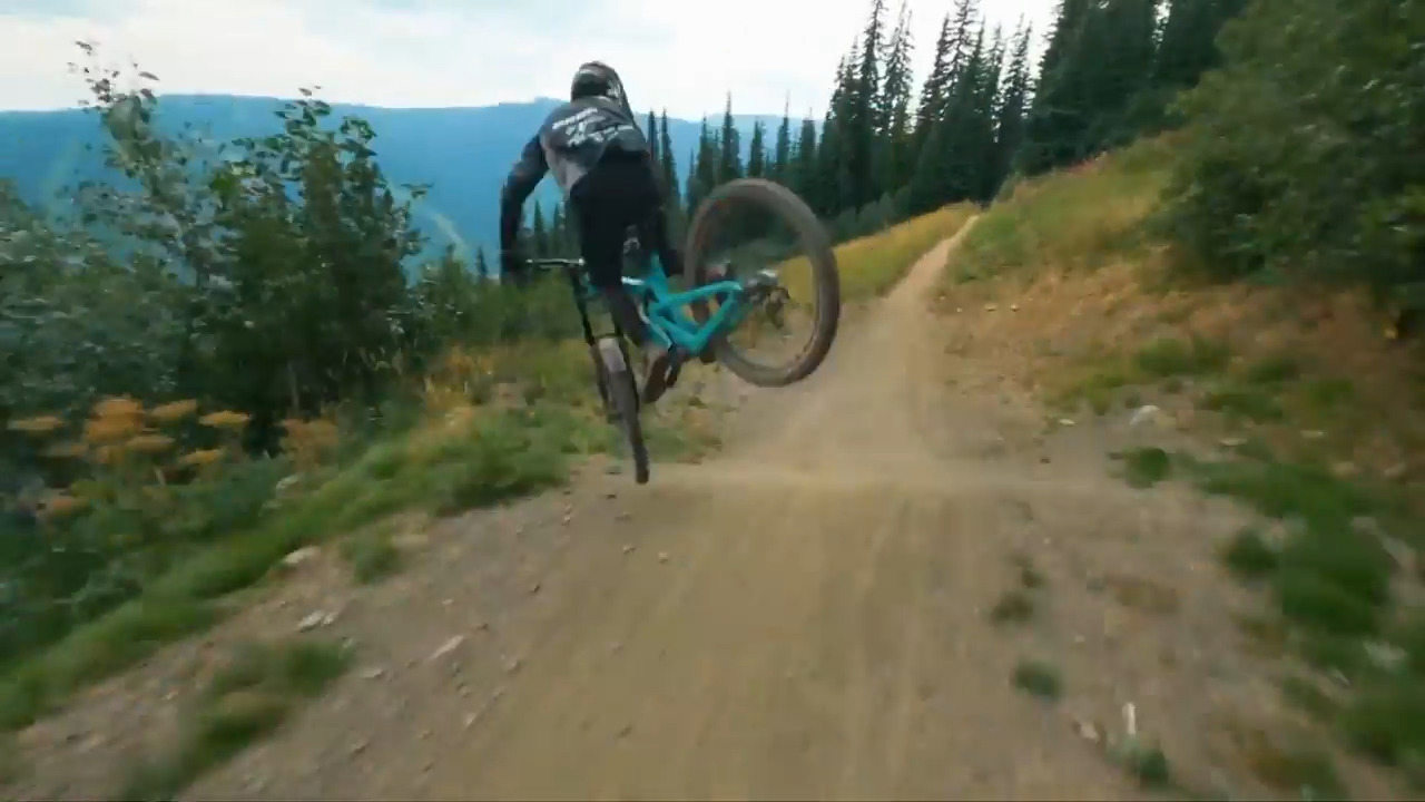 Guy Does Downhill Mountain Biking at Location Jukin Licensing