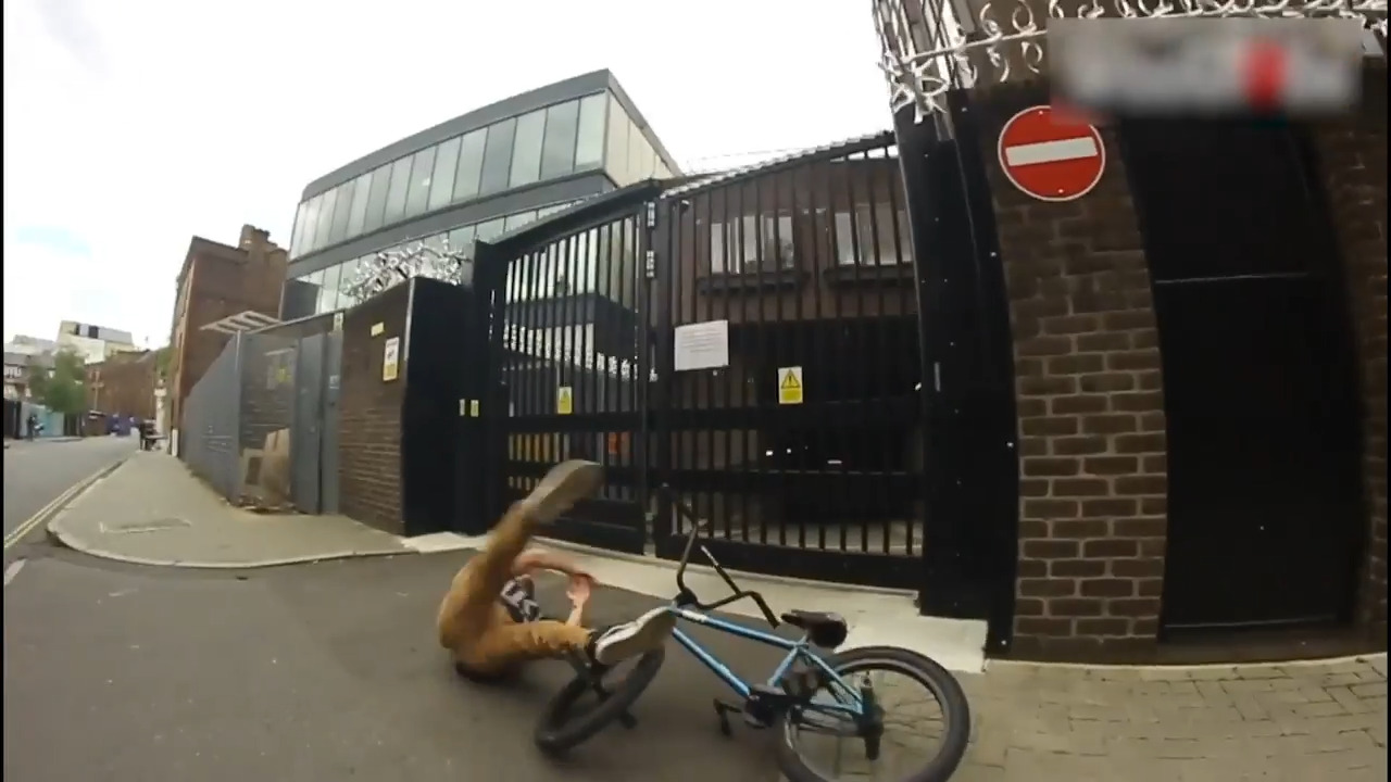 Guy Falls Off BMX While Performing Stunt When Spotter Warns Him of