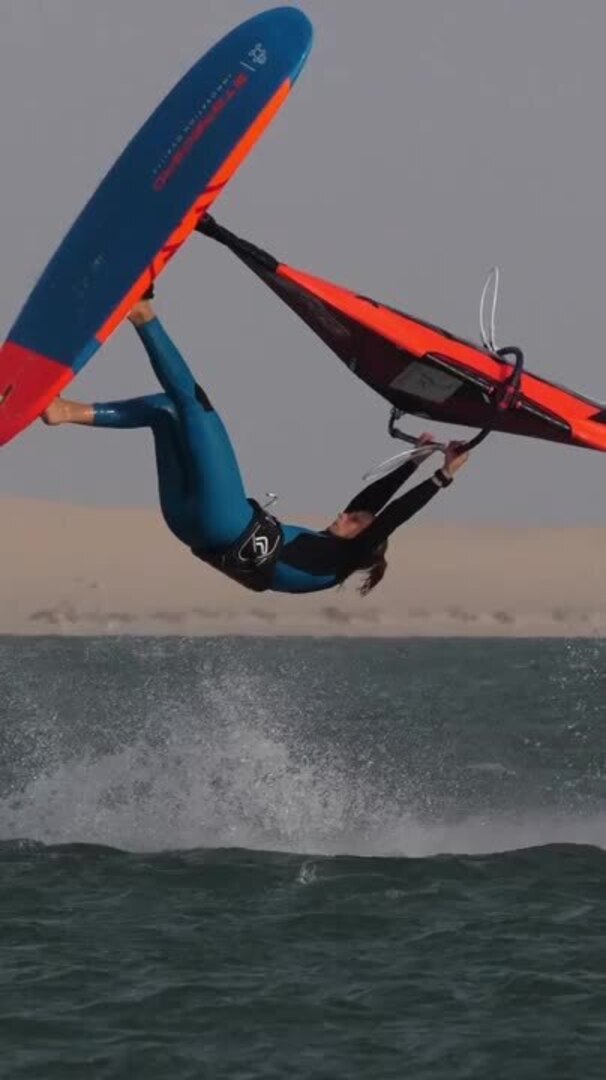 Woman Performs Upside Down Flying Stunt While Wind Surfing Jukin
