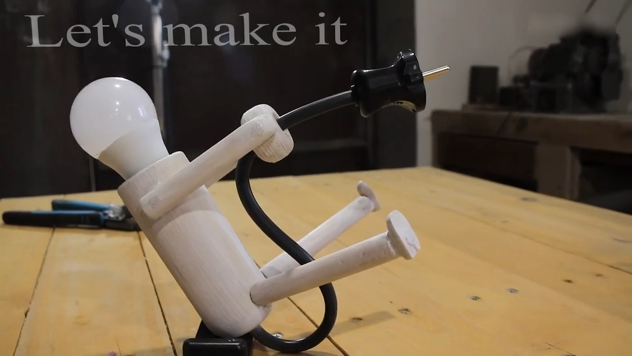 Person Creates Funny Night Light Out of Wood Jukin Licensing