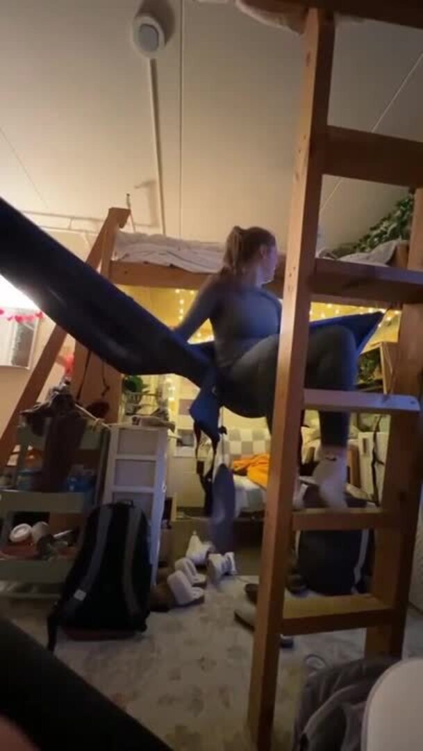 Bunk Bed Collapses After Person Sits on Hammock Tied to Bed Frame