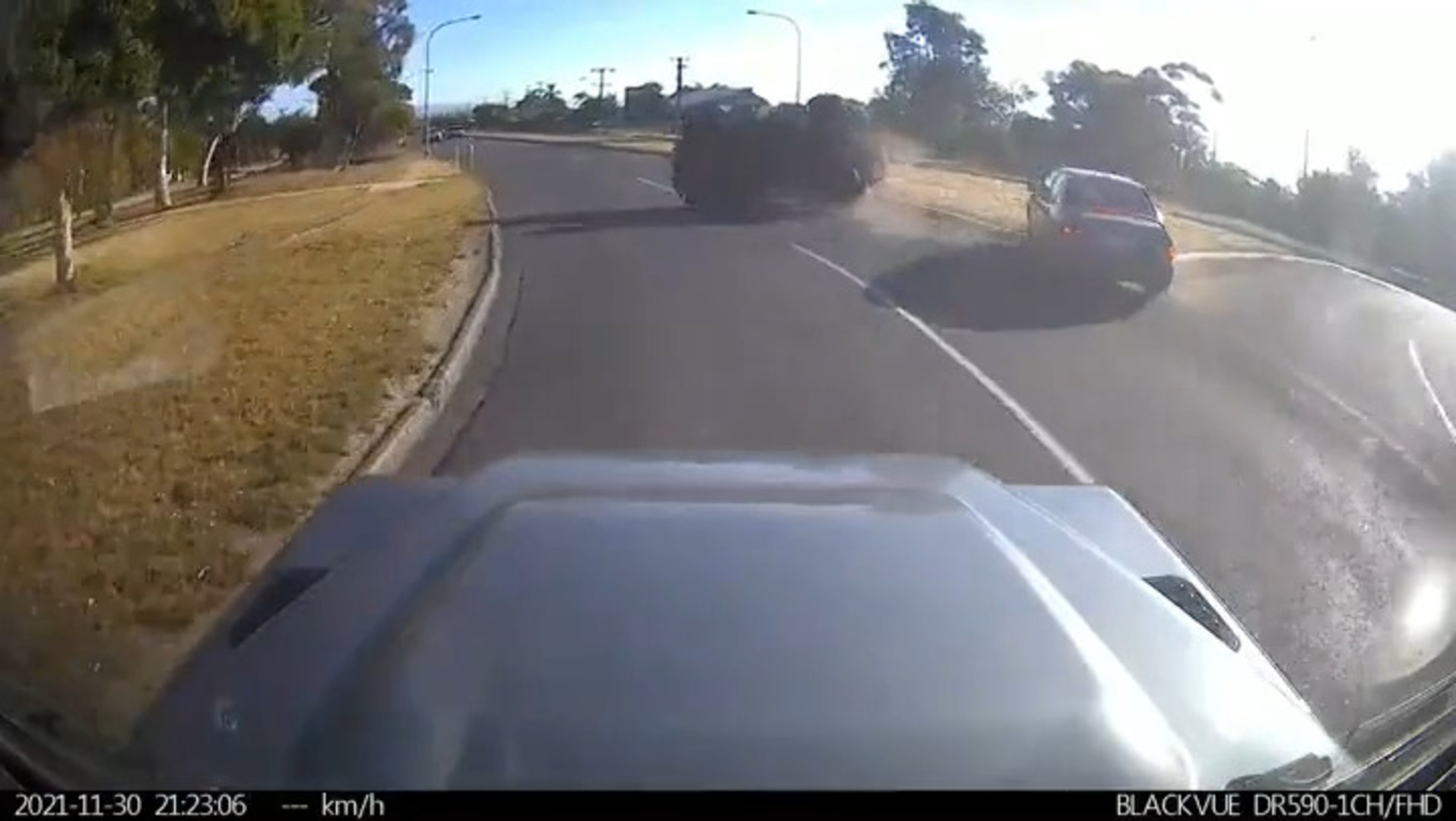 Car Rolls Over on Road After Being Hit by Another Car Jukin Licensing
