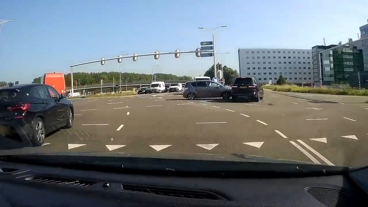 Two Cars Crash Into Each Other at Intersection Jukin Licensing