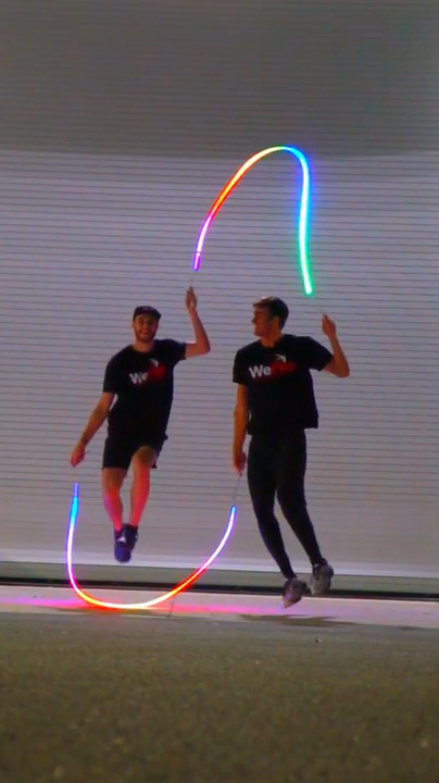 Two Guys Show off Tandem Rope Skipping Tricks | Jukin Licensing