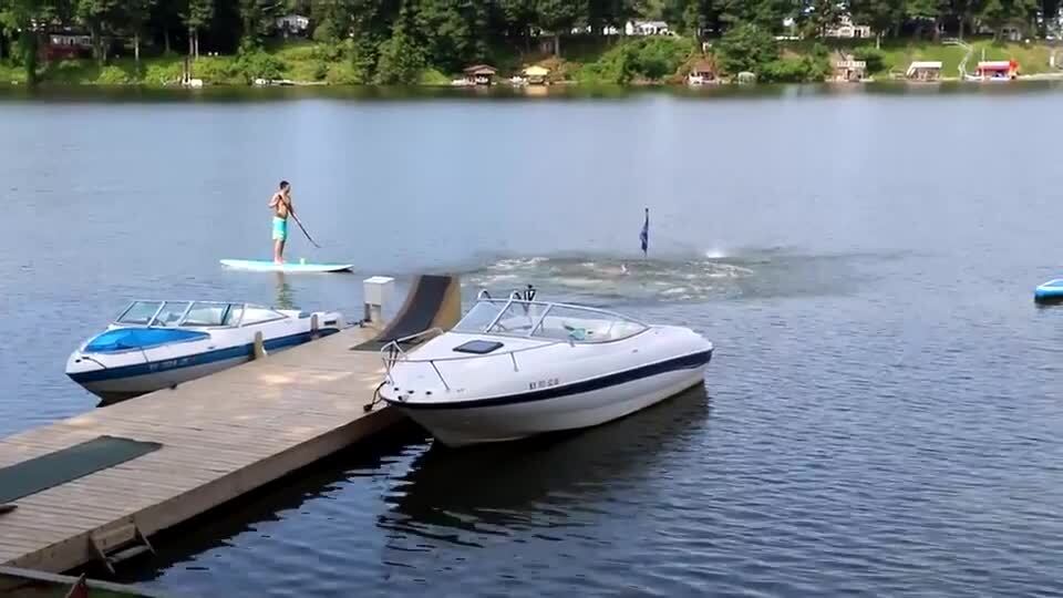 Bicyclist Launched off Ramp Hits Drone | Jukin Licensing