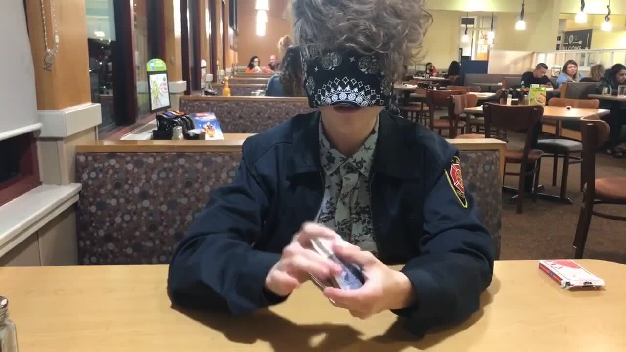 Blindfolded Magician Performs Unbelievable Card Trick Jukin Licensing