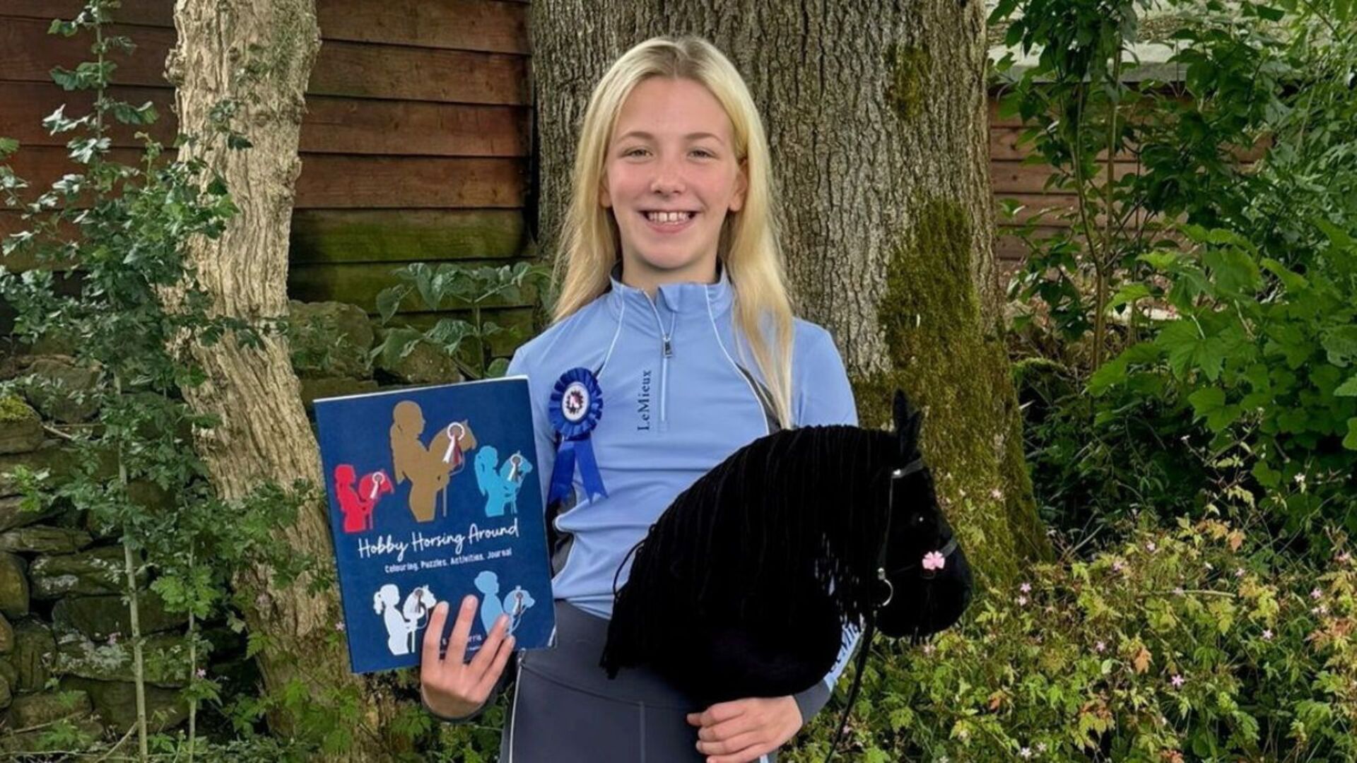 Girl Takes Part in Hobby Horse Competition Jukin Licensing