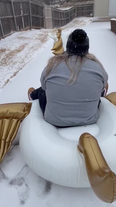 Inflatable Pool Float Sledding Fail! | Jukin Licensing
